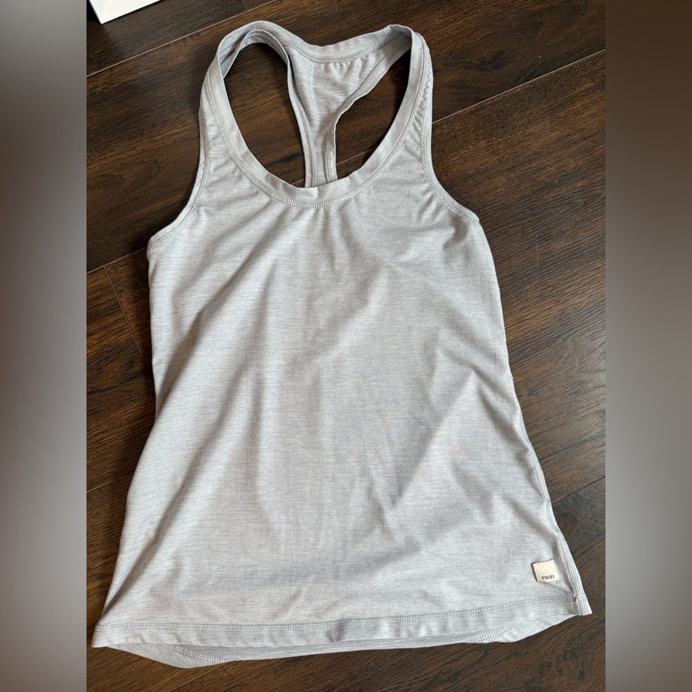 Vuori Grey Lux Racerback Tank Top